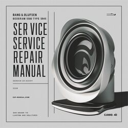 Bang Olufsen B O Beogram 5500 Type 5945 A582 Service Repair Workshop Manual PDF