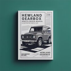 Hewland Gearbox DG Illustrated Parts Catalog PDF