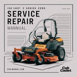 Cub Cadet Z Series Zero Turn Service Repair Workshop Manual PDF