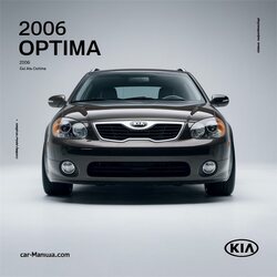 2006 Kia Optima Service Repair Workshop Manual PDF
