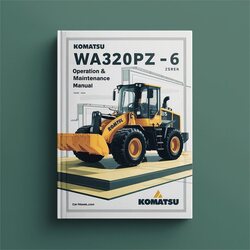 Komatsu WA320PZ-6 Wheel Loader Operation & Maintenance Manual 