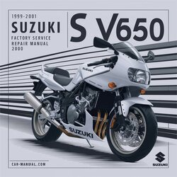 1999-2001 Suzuki SV Models SV650 Service Repair Workshop Manual PDF
