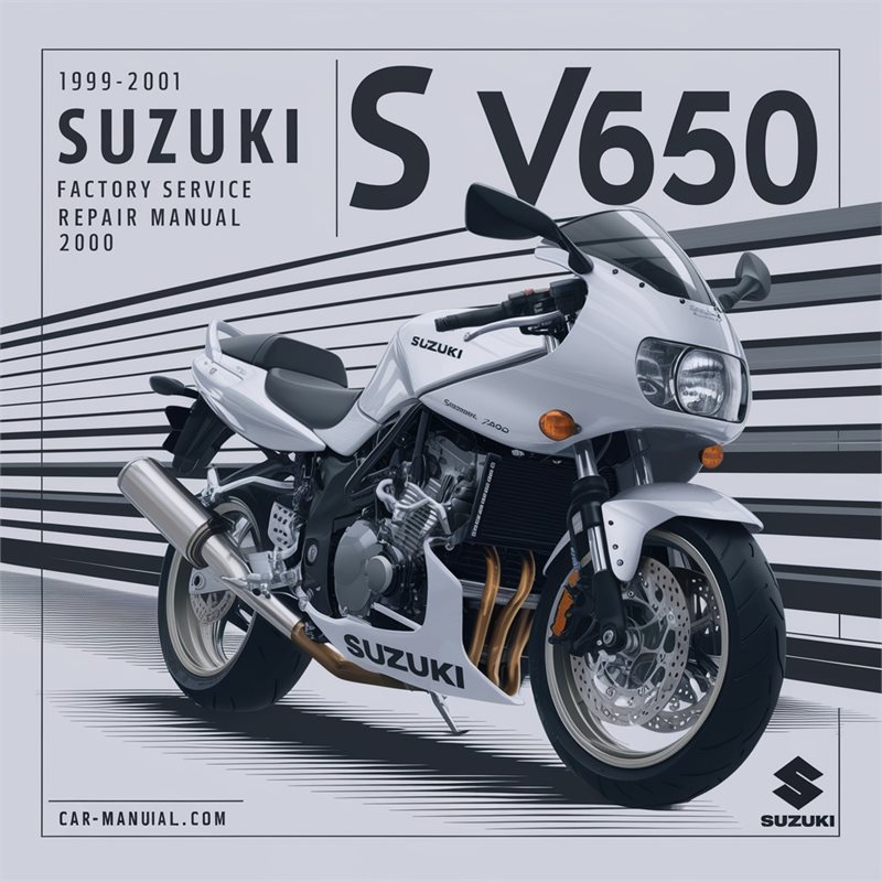1999-2001 Suzuki SV Models SV650 Service Repair Workshop Manual PDF