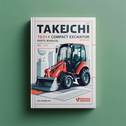 Takeuchi TB014 Compact Excavator Parts (sn: 114000003-11401973) Catalog PDF