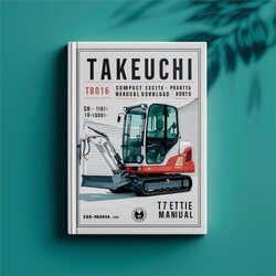 Takeuchi TB016 (P-TB016BBB) Compact Excavator Parts (sn: 11610001-) Catalog PDF