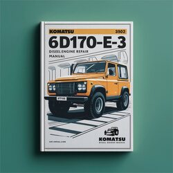 Komatsu 6d170e-3 Diesel Engine Service Repair Workshop Manual PDF