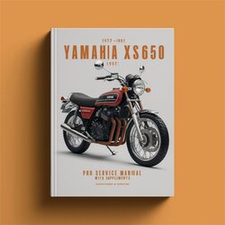 1977-1981 Yamaha XS Models XS650 Pro W/ Supplements Service Repair Workshop Manual PDF