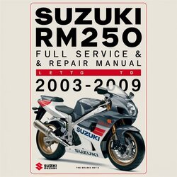 2003-2009 Suzuki RM Series RM250 Service Repair Workshop Manual PDF