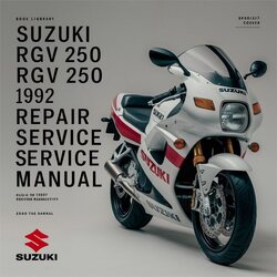 1992 Suzuki RGV250 RGV 250 Service Repair Workshop Manual PDF