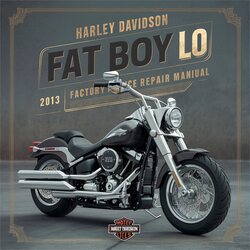 2013 Harley Davidson Model 125 Flstfb Fat Boy Lo Service Repair Workshop Manual PDF