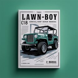 800000001-899999999 LAWN-BOY C18 /shop Service Repair Workshop Manual PDF