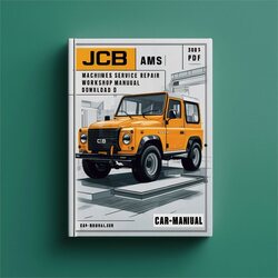 JCB AMS JS Machines (supplement ) Service Repair Workshop Manual PDF