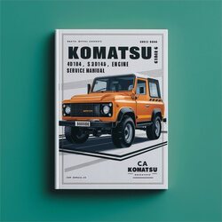 Komatsu 4d104e S4d104e Engine Service Repair Workshop Manual PDF