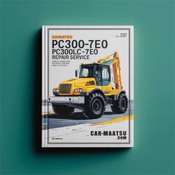 Komatsu PC300-7E0 Pc300lc-7e0 Excavator Service Repair Workshop Manual PDF