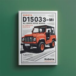 Kubota D1503-m-di Engine All Service Repair Workshop Manual PDF
