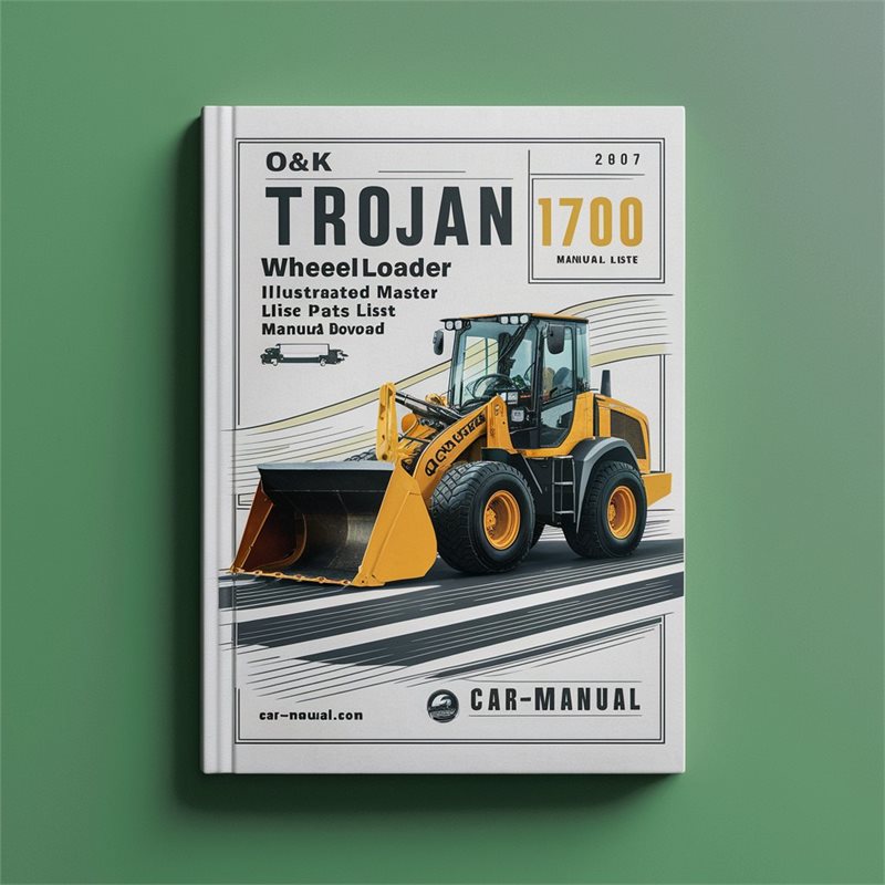 Trojan O K 1700 Wheel Loader Illustrated Master ( No Tb071) Parts Catalog PDF