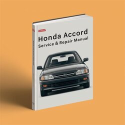 1991 Honda Accord Service Repair Workshop Manual PDF