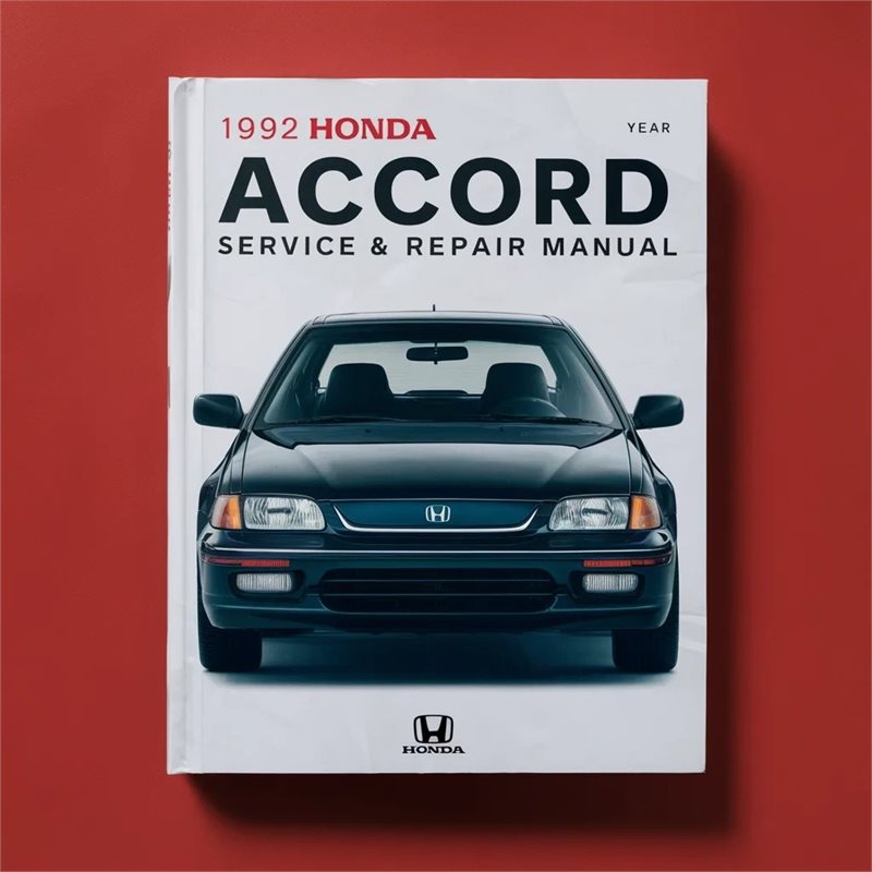 1992 Honda Accord Service Repair Workshop Manual PDF