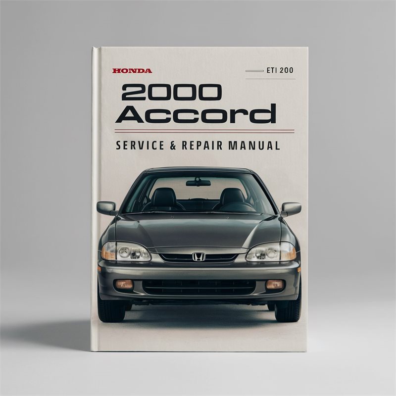 2000 Honda Accord Service Repair Workshop Manual PDF