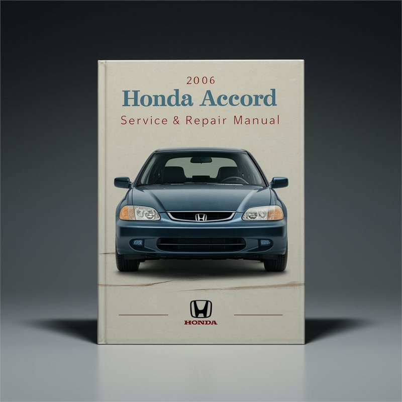 2006 Honda Accord Service Repair Workshop Manual PDF