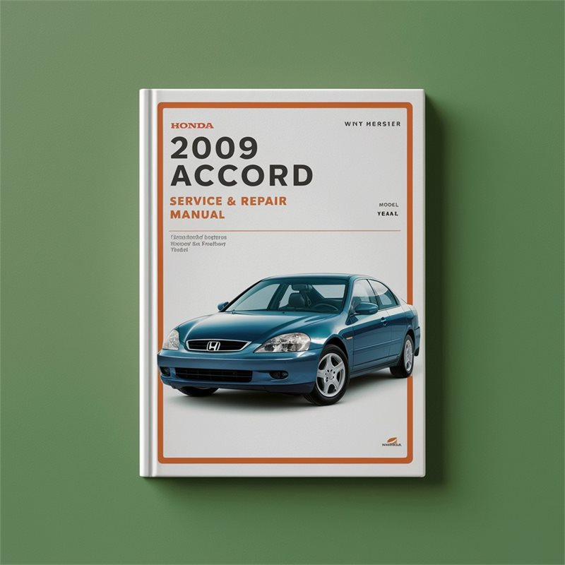 2009 Honda Accord Service Repair Workshop Manual PDF
