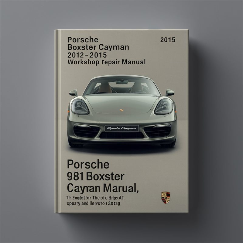 2012-2015 Porsche Cayman 981 Boxter Service Repair Workshop Manual PDF