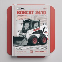 Bobcat 2410 Skid Steer Loader (s/n 13001 Above) Service Repair Workshop Manual PDF