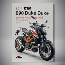 2013 KTM 690 Duke R Service Repair Workshop Manual PDF