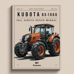 Kubota BX1860 Tractor Service Repair Workshop Manual PDF
