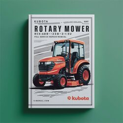 Kubota Rotary Mower Rck60b-23bx-eu Service Repair Workshop Manual PDF