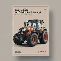 Kubota L3901 Tractor All Manual de servicio y reparación 