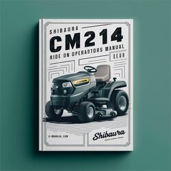 Shibaura CM214 Ride On Mower Owners Operators Operator's Manual PDF