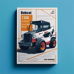 2010 Bobcat T300 SN A5gv20001 Above Service Repair Workshop Manual PDF