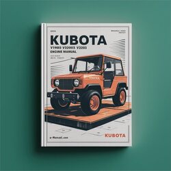 Kubota V1903 V2003 V2203 F2803 Engine Service Repair Workshop Manual PDF