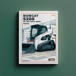 Bobcat S205 SN Anlp11001 Above Service Repair Workshop Manual PDF