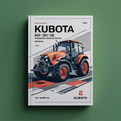 Kubota KH36 KH-36 Service Repair Workshop Manual PDF