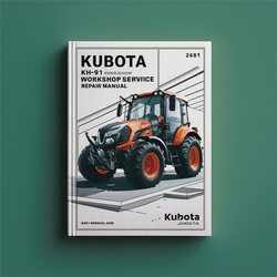 Kubota KH91 KH-91 Workshop Manual de servicio y reparación 