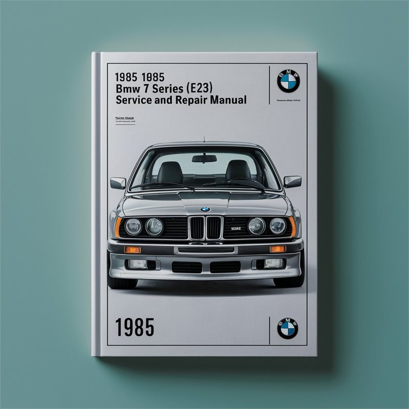 1985 BMW 7 Series (E23) Service Repair Workshop Manual PDF