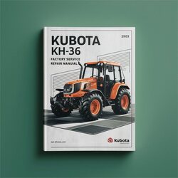 Kubota KH36 KH-36 Service Repair Workshop Manual PDF