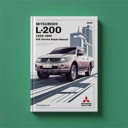 1996-2004 Cash Registers Triton Mitsubishi L200 Service Repair Workshop Manual PDF