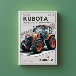 Kubota Tractor L235 Service Repair Workshop Manual PDF