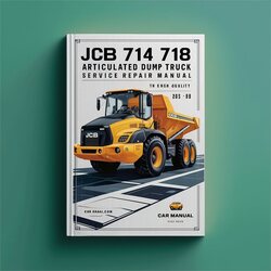 JCB 714 718 Articulated Dump Truck Service Repair Workshop Manual PDF
