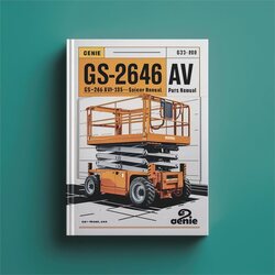 Genie GS-2646 AV AV35 Scissor Lift Parts (serial Number Range: From Gs-4612a-110000) Catalog PDF