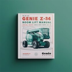 Genie Z-60 Z-34 Boom Lift Parts (serial Number Range: From SN 1090 4000 ) Catalog PDF