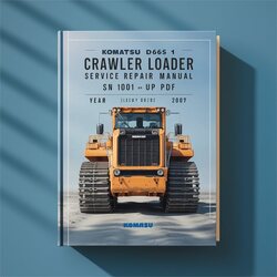 Komatsu D66S-1 Crawler Loader -sn 1001 Up Service Repair Workshop Manual PDF