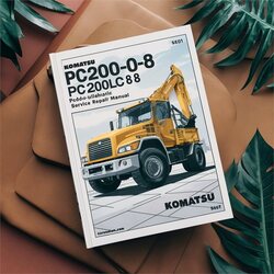 Komatsu PC200-8 Pc200lc-8 PC220-8 Pc220lc-8 Hydraulic Excavator Service Repair Workshop Manual PDF