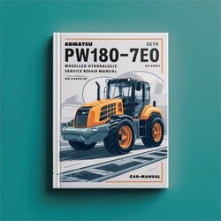 Komatsu PW180-7E0 Wheeled Hydraulic Excavator Shop S/n 55051 Up Service Repair Workshop Manual PDF