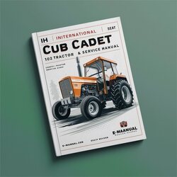 IH International Cub Cadet 102 Tractor Service Repair Workshop Manual PDF