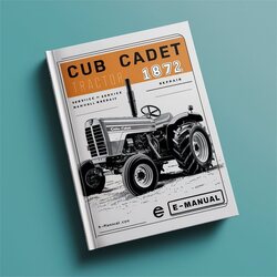 Cub Cadet Tractor 1872 WSM Service Repair Workshop Manual PDF