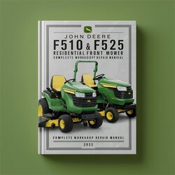 John Deere F510 F525 Residential Front Mower Service Repair Workshop Manual PDF